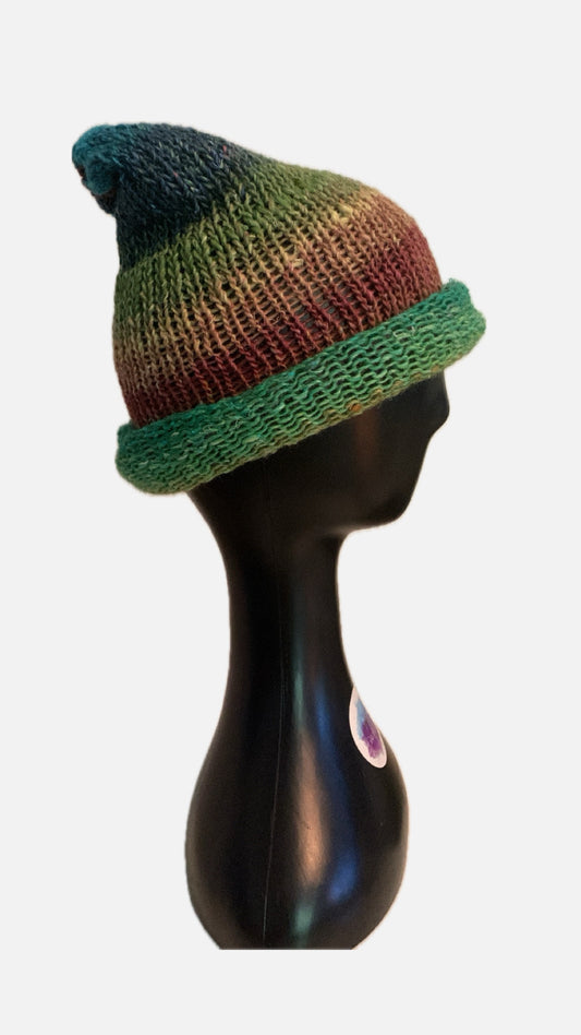 Knit Natural Fiber Beanie