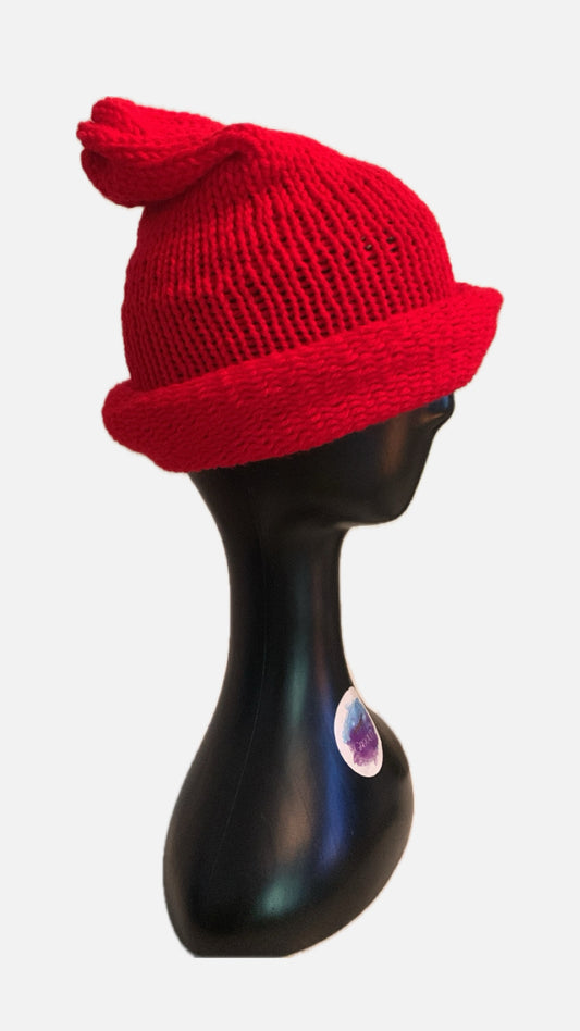 Red Knit Beanie