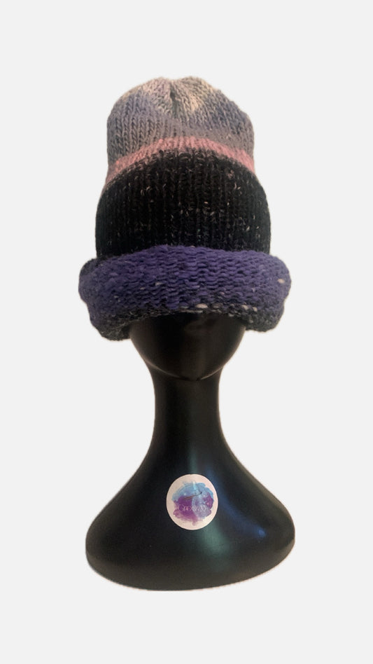 Knit Multicolor Wool Beanie