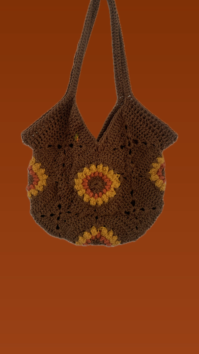 Crochet Sunflower Bag