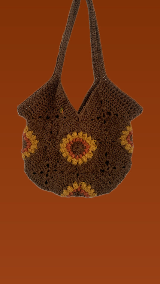 Crochet Sunflower Bag