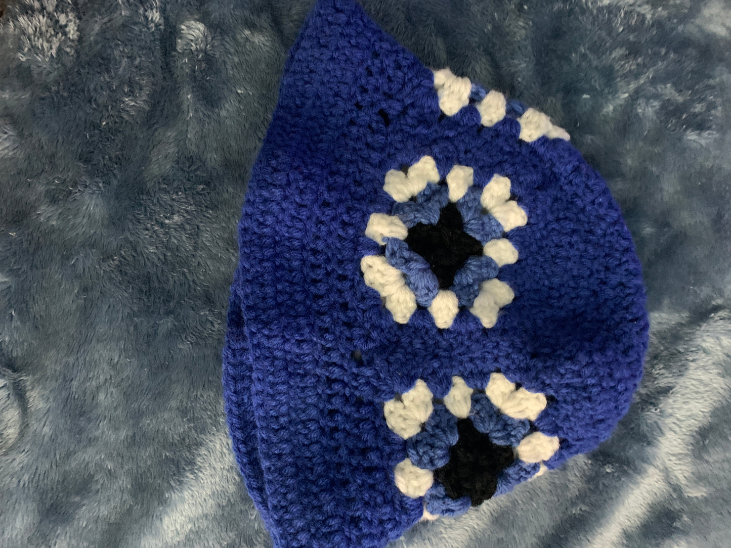 Crochet Granny Square Bucket/Sun Hat