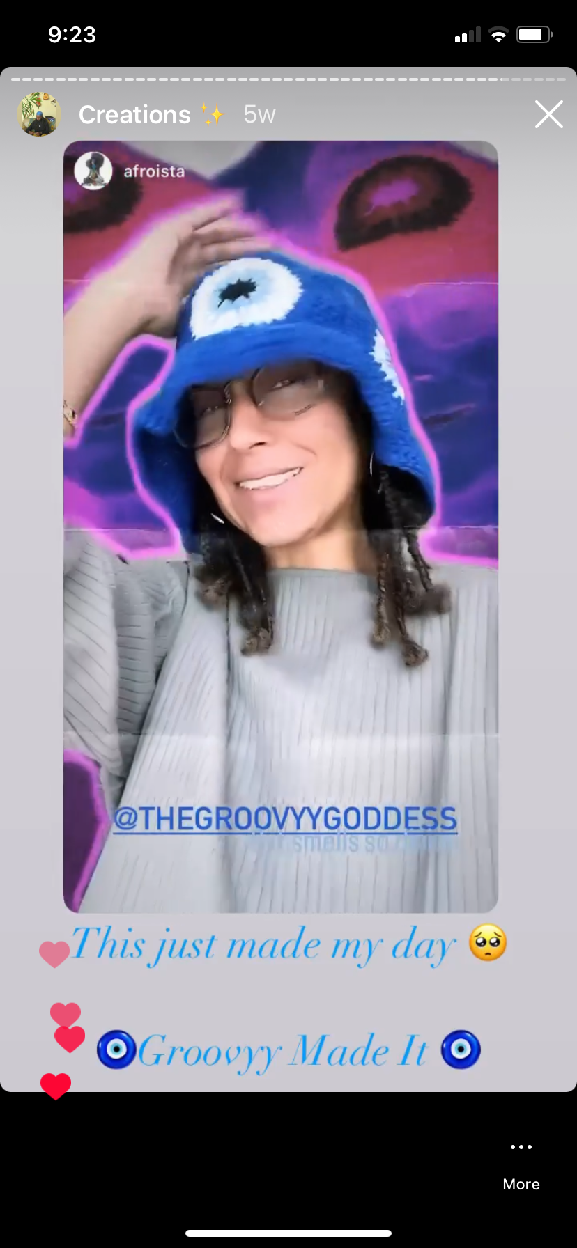 Evil Eye Crochet Bucket Hat